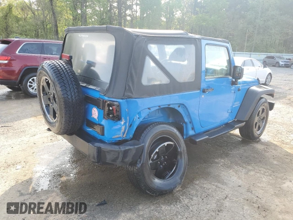 2012 Jeep Wrangler Sport with VIN 1C4AJWAG3CL144015, listed as a Copart auction lot 50969705 with 93,417 mi miles and Salvage title. Bid and sale history available at DreamBid. Image 3.