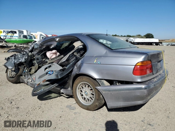 1997 BMW 5 Series 528iA with VIN WBADD6325VBW28988, listed as a Copart auction lot 73152654 with 0 mi miles and Salvage Title. Bid and sale history available at carsss.com. Image 2.