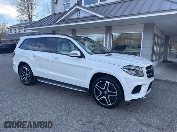 2019 Mercedes-Benz GLS 550 with VIN 4JGDF7DE4KB222512, listed as a IAAI auction lot 42040901 with 38,005 mi miles and . Bid and sale history available at DreamBid. Image 1.