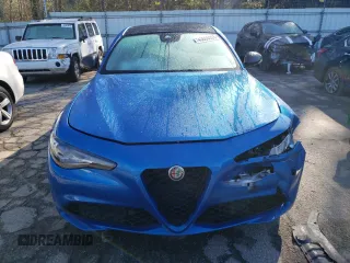 2019 Alfa Romeo Giulia Ti Sport with VIN ZARFAMBN9K7605593, listed as a Copart auction lot 43665353 with 25,176 mi miles. Bid and sale history available at carsss.com. Image 5.