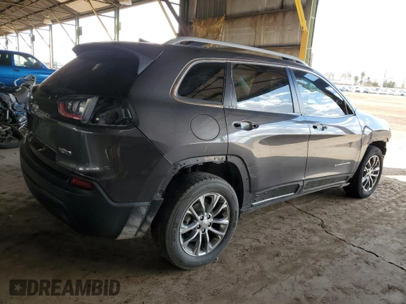 2021 Jeep Cherokee Altitude with VIN 1C4PJLLB2MD196242, listed as a Copart auction lot 47861905 with 117,974 mi miles and Salvage Title. Bid and sale history available at carsss.com. Image 3.