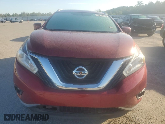 2016 Nissan Murano SL z VIN 5N1AZ2MG3GN110725, wystawiony jako Copart lot #53287025 z przebiegiem 109 379 mil mil oraz Szkoda całkowita • Salvage title. Historia ofert i sprzedaży dostępna na DreamBid. Obrazek 5.