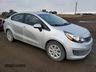 2016 Kia Rio LX with VIN KNADM4A30G6671355, listed as a Copart auction lot 48075515 with 98,168 mi miles and Salvage Title. Bid and sale history available at carsss.com. Image 4.