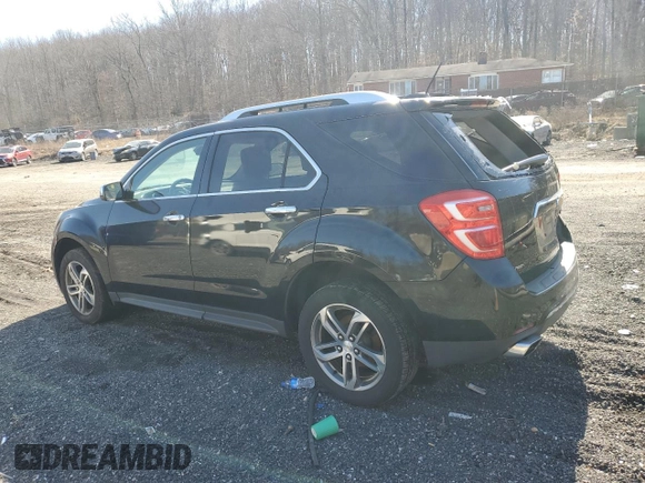 2016 Chevrolet Equinox LTZ with VIN 2GNFLGE37G6213243, listed as a Copart auction lot 48410655 with 105,200 mi miles and Salvage Title. Bid and sale history available at carsss.com. Image 2.