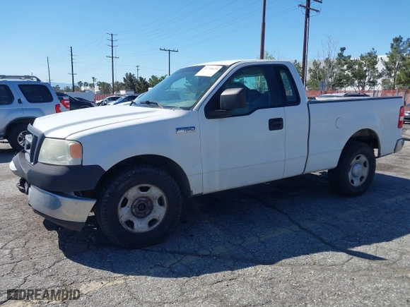2005 Ford F-150 XL with VIN 1FTRF12W85NA64343, listed as a IAAI auction lot 41735629 with 1 mi miles. Bid and sale history available at carsss.com. Image 2.