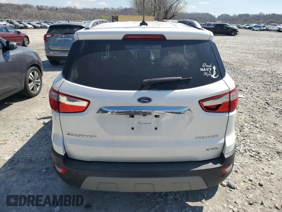 2019 Ford EcoSport Titanium with VIN MAJ6S3KL4KC288772, listed as a Copart auction lot 50643245 with 59,855 mi miles and Salvage Title. Bid and sale history available at DreamBid. Image 6.