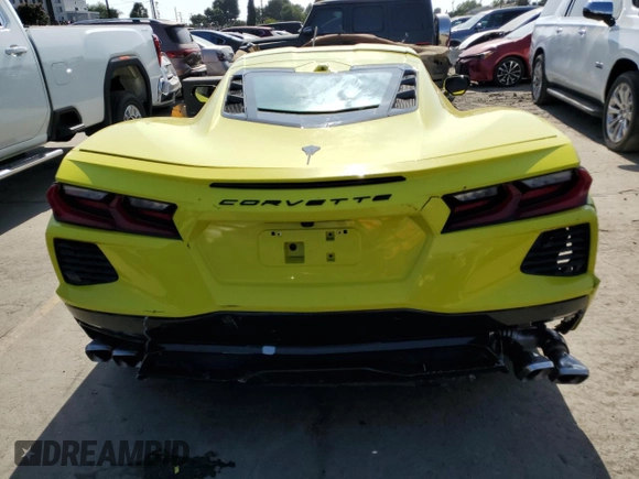 2024 Chevrolet Corvette 2LT with VIN 1G1YB2D48R5108980, listed as a Copart auction lot 62026825 with 19,552 mi miles and Salvage title. Bid and sale history available at DreamBid. Image 6.