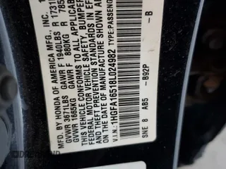 2008 Honda Civic LX with VIN 1HGFA16518L024982, listed as a Copart auction lot 56429195 with 132,432 mi miles and Salvage Title. Bid and sale history available at DreamBid. Image 12.