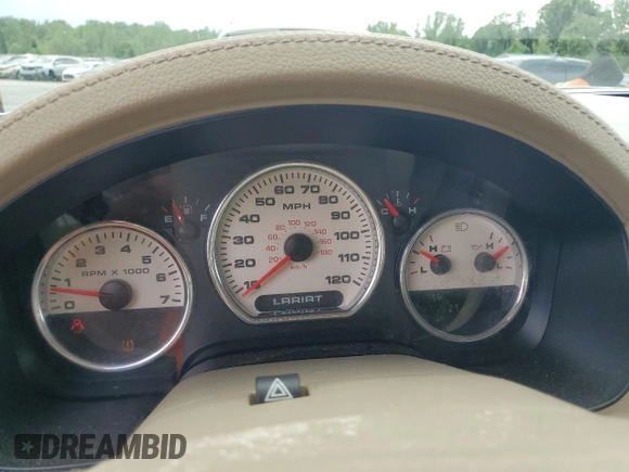 2008 Ford F-150 XLT with VIN 1FTPW14V08FA84175, listed as a Copart auction lot 58796915 with 218,516 mi miles and Salvage title. Bid and sale history available at DreamBid. Image 9.