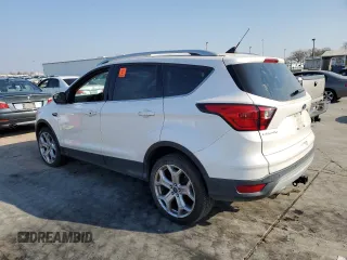 2019 Ford Escape Titanium with VIN 1FMCU9J99KUA06485, listed as a Copart auction lot 43290505 with 101,424 mi miles and Clean Title. Bid and sale history available at carsss.com. Image 2.