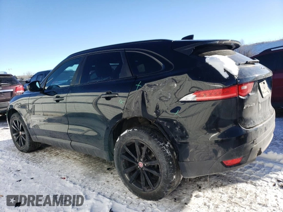 2018 Jaguar F-Pace 35t Prestige with VIN SADCK2EV5JA256691, listed as a Copart auction lot 87506915 with 64,182 mi miles and Salvage title. Bid and sale history available at DreamBid. Image 2.