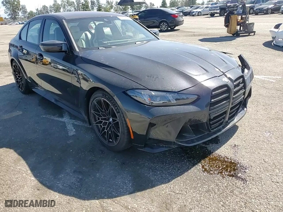 2025 BMW M3 Competition xDrive with VIN WBS33HJ07SFU46026, listed as a Copart auction lot 46605635 with 408 mi miles and Salvage Title. Bid and sale history available at carsss.com. Image 11.