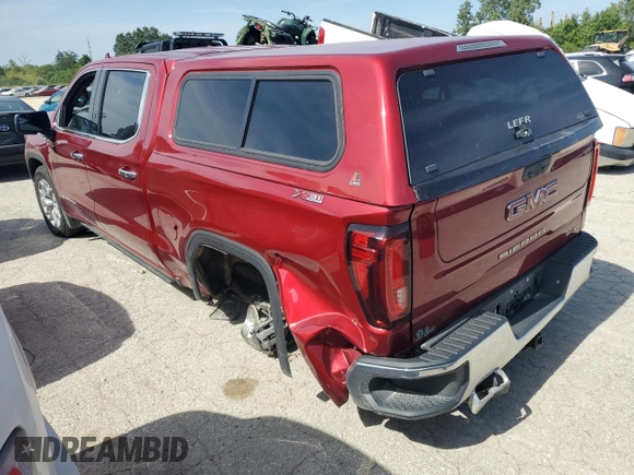 2022 GMC Sierra 1500 Limited SLT with VIN 3GTU9DEDXNG211591, listed as a Copart auction lot 68378384 with 20,016 mi miles and Salvage Title. Bid and sale history available at carsss.com. Image 2.