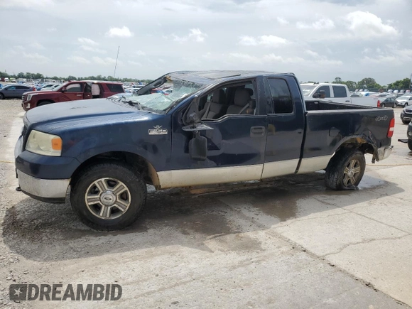 2005 Ford F-150 XLT with VIN 1FTPX145X5FA92244, listed as a Copart auction lot 61569865 with 184,219 mi miles and Salvage title. Bid and sale history available at DreamBid. Image 1.