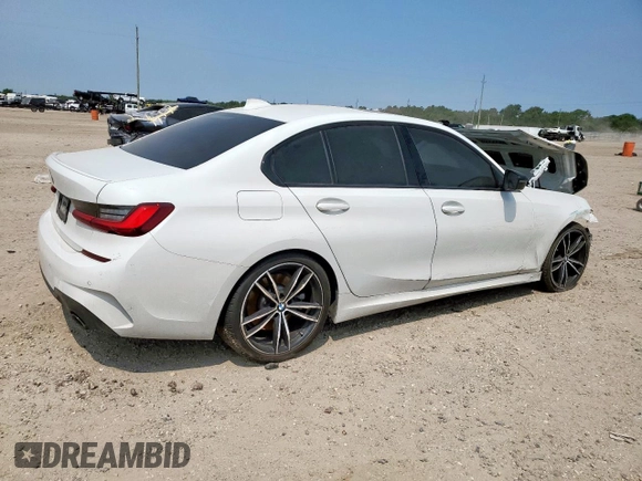 2022 BMW 3 Series 330i z VIN 3MW5R1J00N8C27912, wystawiony jako Copart lot #57255145 z przebiegiem 49 569 mil mil oraz Szkoda całkowita • Salvage title. Historia ofert i sprzedaży dostępna na DreamBid. Obrazek 3.