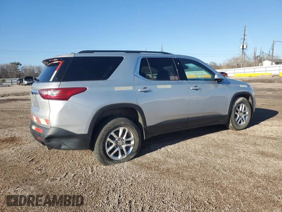 2020 Chevrolet Traverse LT Cloth with VIN 1GNEVMKW3LJ170858, listed as a Copart auction lot 87220214 with 0 mi miles and Salvage Title. Bid and sale history available at carsss.com. Image 3.