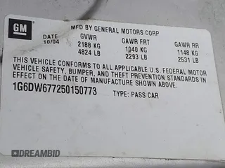 2005 Cadillac STS with VIN 1G6DW677250150773, listed as a IAAI auction lot 41675363 with 124,966 mi miles. Bid and sale history available at carsss.com. Image 9.