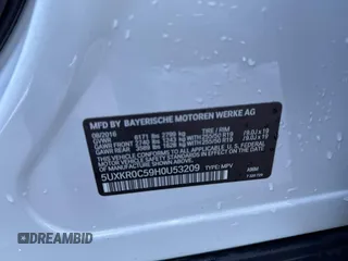 2017 BMW X5 xDrive35i with VIN 5UXKR0C59H0U53209, listed as a IAAI auction lot 41655993 with 225,421 mi miles and . Bid and sale history available at DreamBid. Image 9.