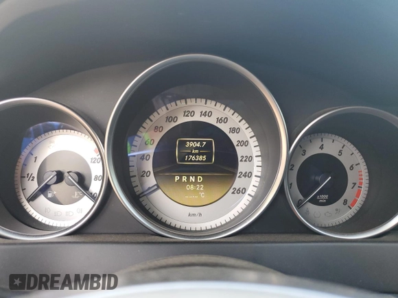 2012 Mercedes-Benz C 300 Sport with VIN WDDGF8BB7CA609715, listed as a Copart auction lot 59567445 with 176,385 mi miles and Salvage title. Bid and sale history available at DreamBid. Image 9.