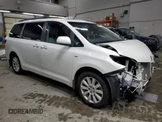 2017 Toyota Sienna with VIN 5TDDZ3DC3HS167720, listed as a Copart auction lot 88321405 with 86,392 mi miles and Salvage Title. Bid and sale history available at DreamBid. Image 4.