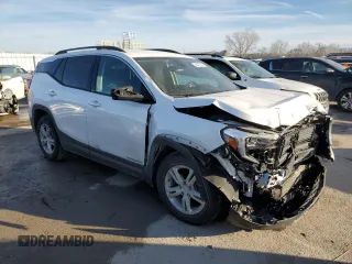 2020 GMC Terrain SLE with VIN 3GKALMEV8LL109289, listed as a Copart auction lot 46457925 with 91,511 mi miles and Salvage Title. Bid and sale history available at DreamBid. Image 4.