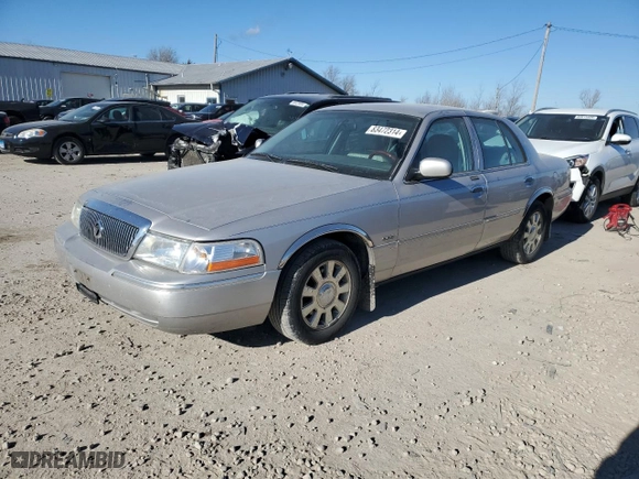 2005 Mercury Grand Marquis LS Premium with VIN 2MEHM75WX5X606152, listed as a Copart auction lot 83472314 with 212,899 mi miles and Clean Title. Bid and sale history available at carsss.com. Image 1.