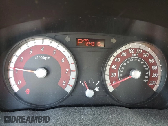 2011 Kia Rio with VIN KNADH4B38B6725531, listed as a Copart auction lot 72389974 with 124,315 mi miles and Salvage Title. Bid and sale history available at DreamBid. Image 9.