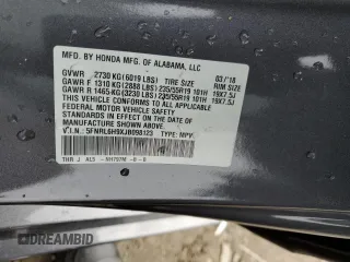2018 Honda Odyssey Elite with VIN 5FNRL6H9XJB098123, listed as a Copart auction lot 48237955 with 85,261 mi miles and Salvage Title. Bid and sale history available at carsss.com. Image 15.
