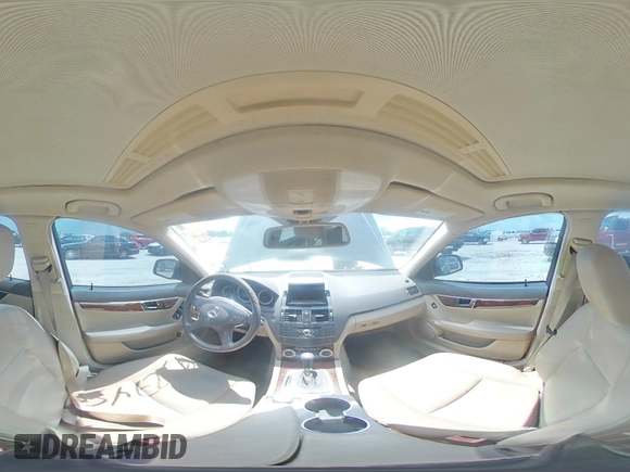 2009 Mercedes-Benz C 300 Sport with VIN WDDGF54X79F266942, listed as a Copart auction lot 61932745 with 190,447 mi miles and Salvage title. Bid and sale history available at DreamBid. Image 14.