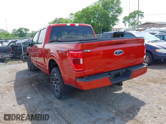 2023 Ford F-150 XL with VIN 1FTFW1E50PKF03531, listed as a IAAI auction lot 42151884 with 15,392 mi miles and . Bid and sale history available at DreamBid. Image 3.