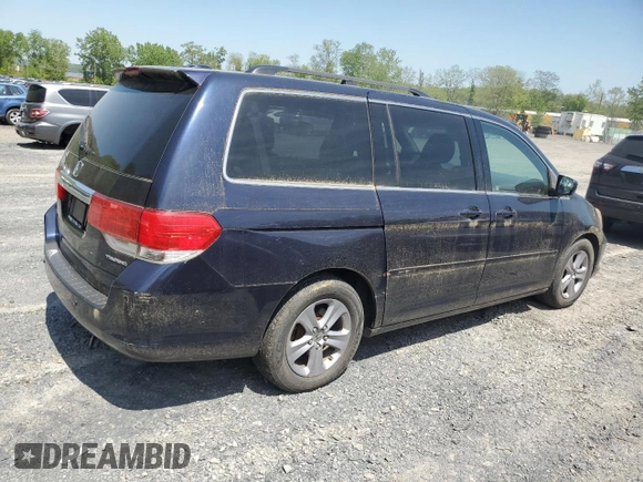 2008 Honda Odyssey Touring z VIN 5FNRL38978B099190, wystawiony jako Copart lot #55905235 z przebiegiem 135 559 mil mil oraz Szkoda całkowita • Salvage title. Historia ofert i sprzedaży dostępna na DreamBid. Obrazek 3.