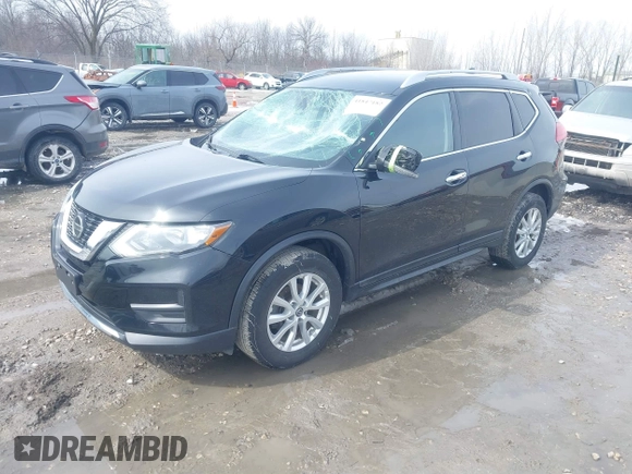 2019 Nissan Rogue SV with VIN 5N1AT2MV7KC811028, listed as a IAAI auction lot 41847182 with 48,745 mi miles. Bid and sale history available at carsss.com. Image 2.