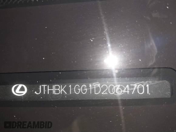 2013 Lexus ES 250 with VIN JTHBK1GG1D2064701, listed as a IAAI auction lot 41658128 with 71,166 mi miles and . Bid and sale history available at DreamBid. Image 18.