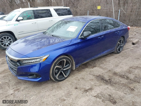 2022 Honda Accord Sedan Sport SE with VIN 1HGCV1F46NA009299, listed as a IAAI auction lot 41172798 with 65,128 mi miles. Bid and sale history available at carsss.com. Image 17.