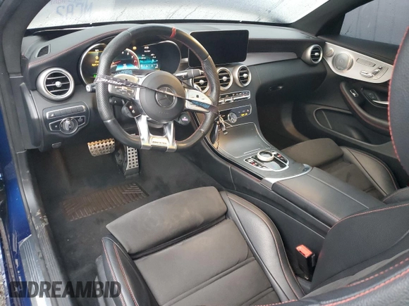 2021 Mercedes-Benz C 43 AMG with VIN W1KWJ6EB7MG053253, listed as a Copart auction lot 75803893 with 53,322 mi miles and . Bid and sale history available at DreamBid. Image 8.