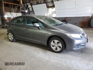 2013 Honda Civic LX z VIN 2HGFB2F50DH559957, wystawiony jako Copart lot #59290165 z przebiegiem 148 553 mil mil oraz Szkoda całkowita • Salvage title. Historia ofert i sprzedaży dostępna na DreamBid. Obrazek 4.