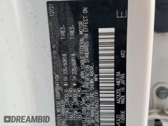 2022 Lexus NX with VIN JTJADCAZ1N5001141, listed as a Copart auction lot 75217764 with 0 mi miles and Salvage Title. Bid and sale history available at carsss.com. Image 14.