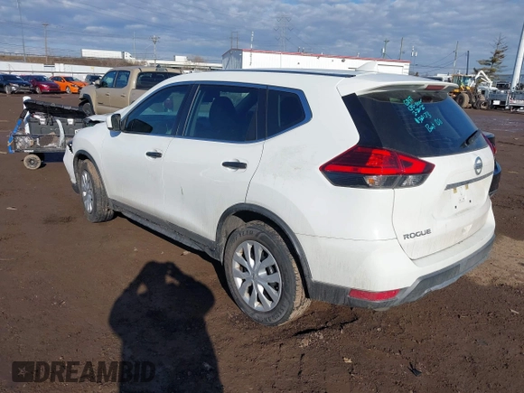 2017 Nissan Rogue S with VIN KNMAT2MT3HP560173, listed as a IAAI auction lot 41661855 with 108,624 mi miles. Bid and sale history available at carsss.com. Image 3.