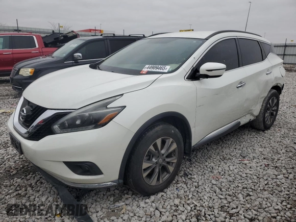 2018 Nissan Murano SV with VIN 5N1AZ2MG0JN111368, listed as a Copart auction lot 44909465 with 102,335 mi miles and Clean Title. Bid and sale history available at DreamBid. Image 1.