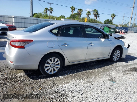 2015 Nissan Sentra SV with VIN 3N1AB7AP8FL679775, listed as a Copart auction lot 54896885 with 93,626 mi miles and Salvage Title. Bid and sale history available at DreamBid. Image 3.