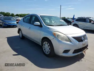 2012 Nissan Versa SV with VIN 3N1CN7AP3CL906673, listed as a Copart auction lot 62838455 with 249,517 mi miles and Salvage title. Bid and sale history available at DreamBid. Image 4.