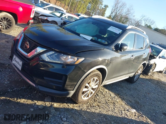 2019 Nissan Rogue SV with VIN KNMAT2MV2KP505805, listed as a IAAI auction lot 41192230 with 92,155 mi miles. Bid and sale history available at carsss.com. Image 2.