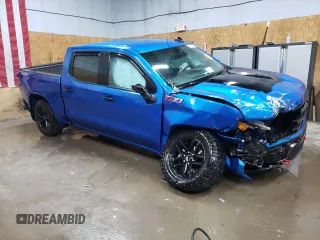 2022 Chevrolet Silverado 1500 Custom Trail Boss with VIN 3GCPDCED1NG581334, listed as a Copart auction lot 43430205 with 36,650 mi miles and Non Repairable. Bid and sale history available at DreamBid. Image 4.
