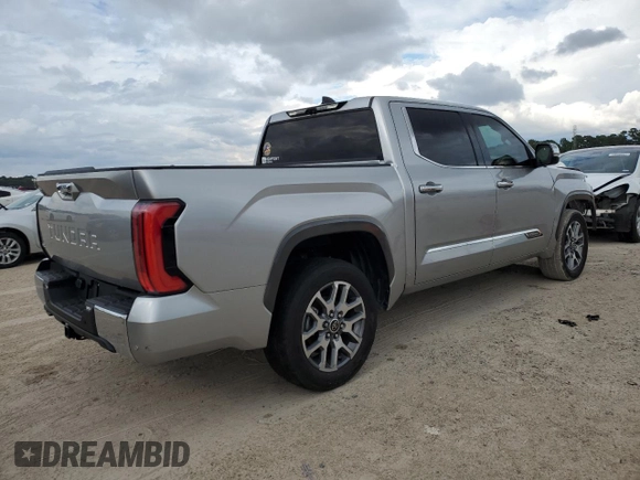 2022 Toyota Tundra 2WD 1794 Edition with VIN 5TFMA5AB8NX014674, listed as a Copart auction lot 71193994 with 15,316 mi miles and Salvage Title. Bid and sale history available at carsss.com. Image 3.