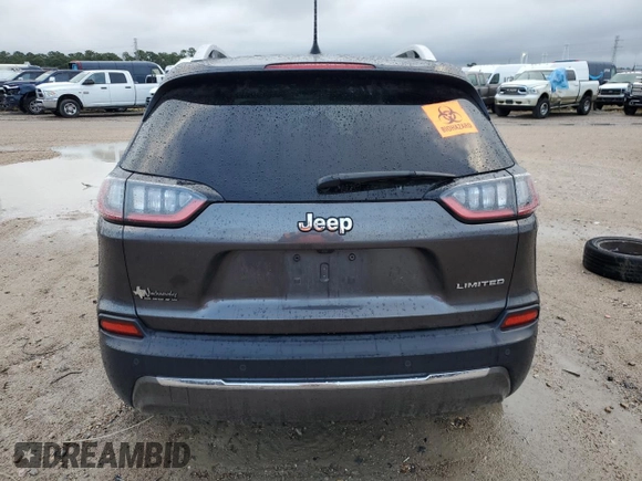 2019 Jeep Cherokee Limited with VIN 1C4PJLDB4KD154098, listed as a Copart auction lot 53872195 with 114,981 mi miles and Salvage title. Bid and sale history available at DreamBid. Image 6.