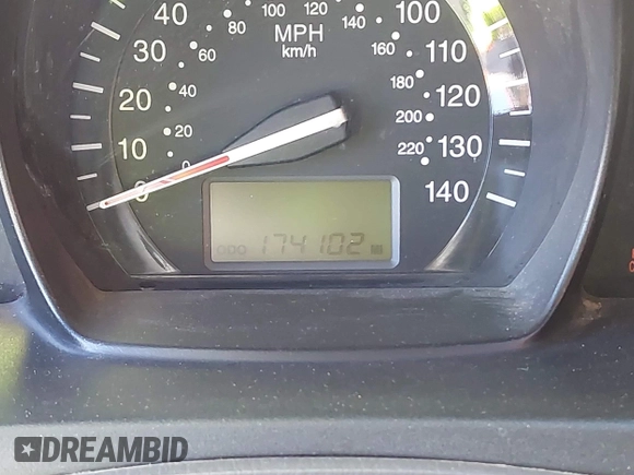 2008 Kia Spectra EX with VIN KNAFE121385509258, listed as a IAAI auction lot 41775275 with 174,102 mi miles. Bid and sale history available at carsss.com. Image 15.