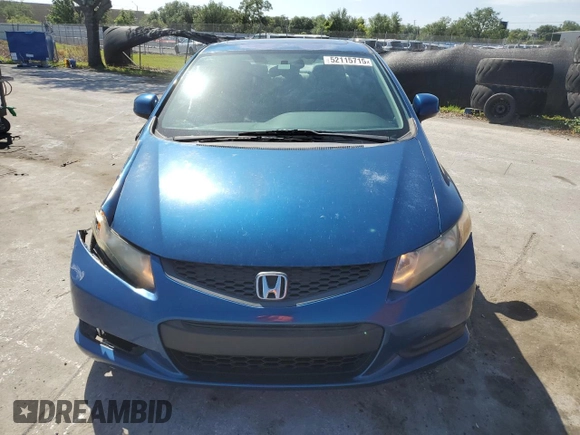 2012 Honda Civic Cpe EX-L with VIN 2HGFG3B00CH515554, listed as a Copart auction lot 52115715 with 136,309 mi miles and Salvage Title. Bid and sale history available at carsss.com. Image 5.