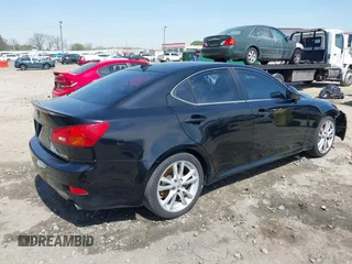 2007 Lexus IS 350 with VIN JTHBE262672007739, listed as a IAAI auction lot 41914208 with 200,643 mi miles and . Bid and sale history available at DreamBid. Image 4.