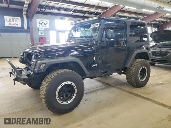2004 Jeep Wrangler Sport with VIN 1J4FA49S64P722986, listed as a Copart auction lot 51840985 with 129,761 mi miles and Clean title. Bid and sale history available at DreamBid. Image 1.