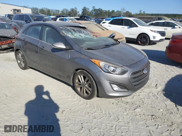2016 Hyundai Elantra GT with VIN KMHD35LHXGU303549, listed as a Copart auction lot 74973834 with 0 mi miles and Salvage Title. Bid and sale history available at carsss.com. Image 4.